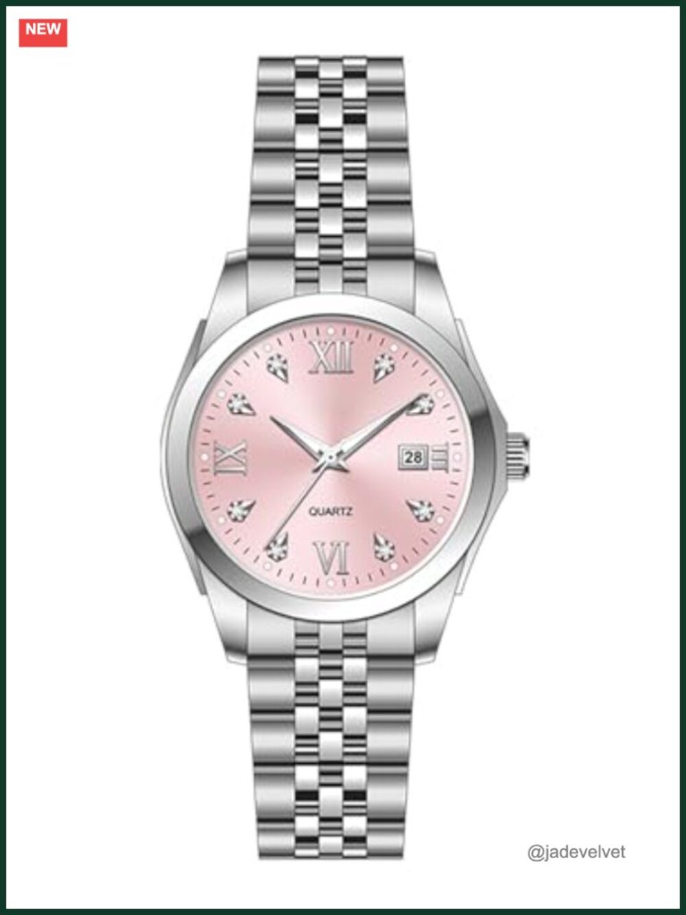 Women's Stainless Steel Quartz Bracelet Watch Luminous 30m Waterproof Business